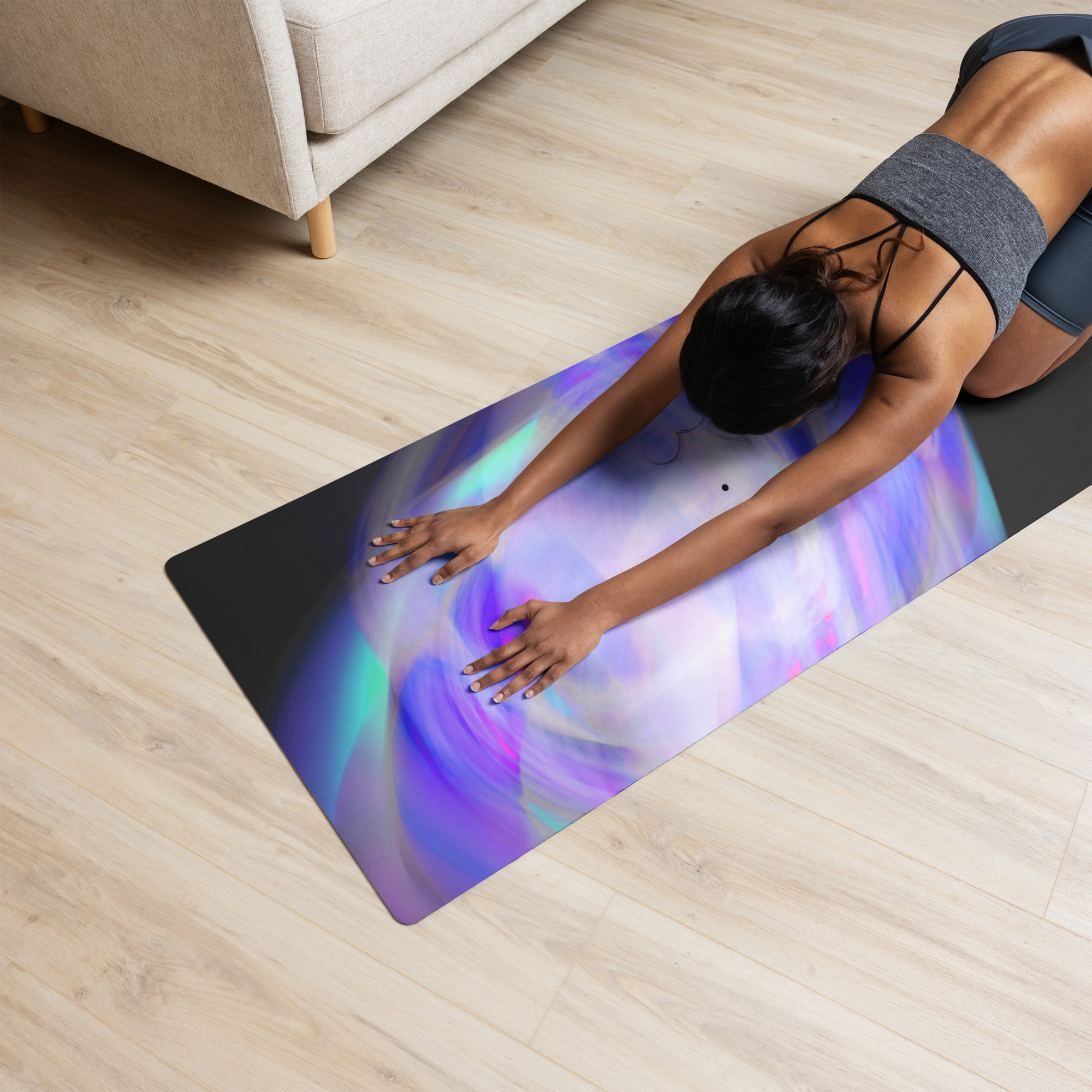 Dot Yoga Matte "One day. Or day one." – Bild 7