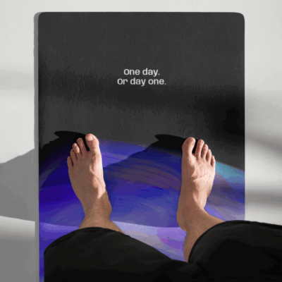 Dot Yoga Matte "One day. Or day one."